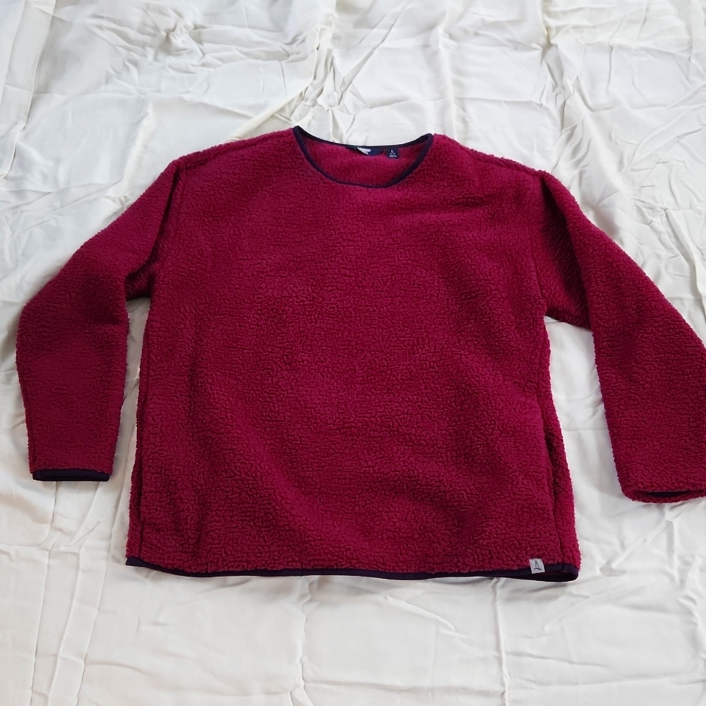 Lands End Magenta Sherpa Fleece - Large 14-16